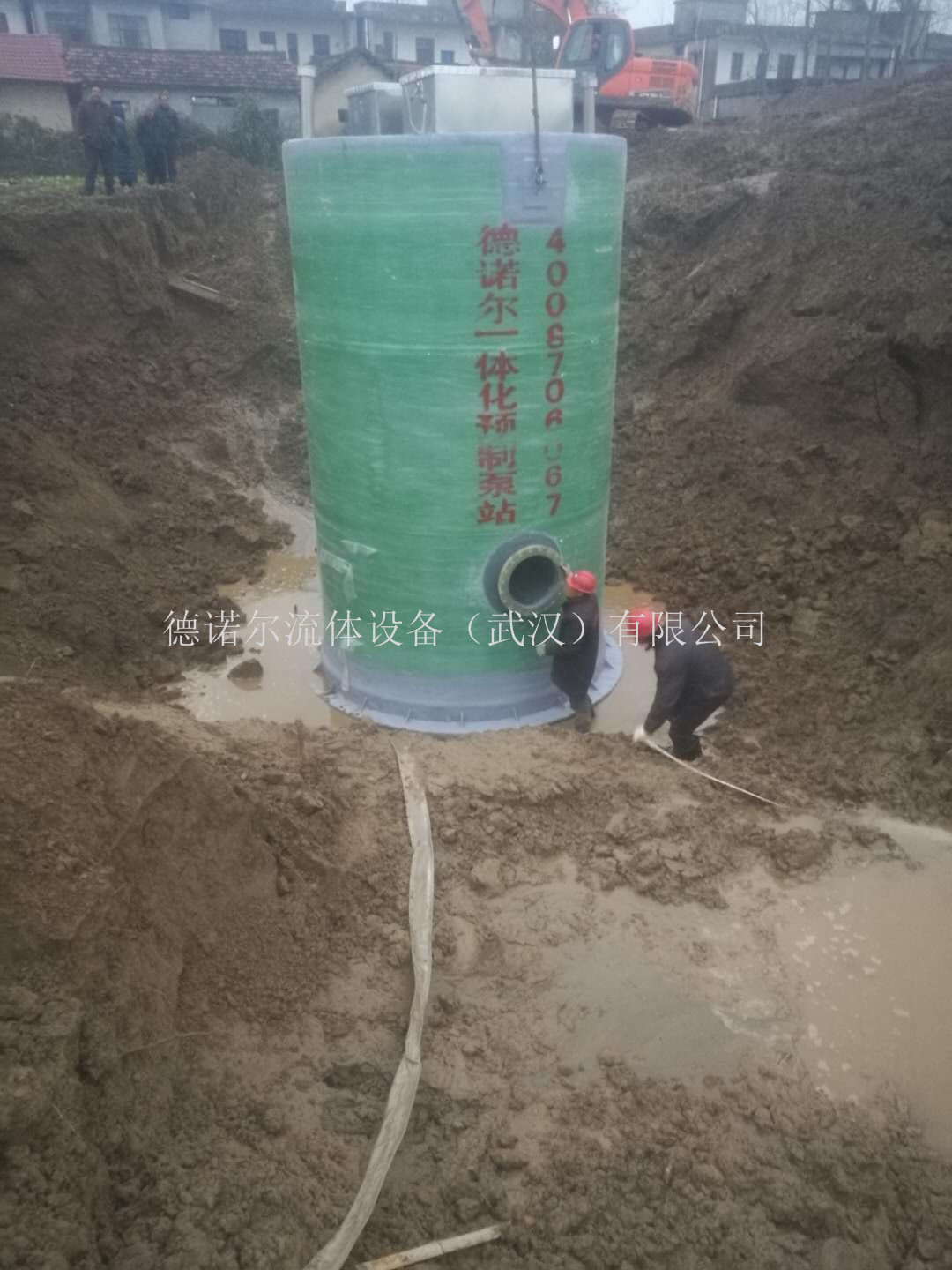 鐘祥舊口鎮一體化預制泵站安裝圖