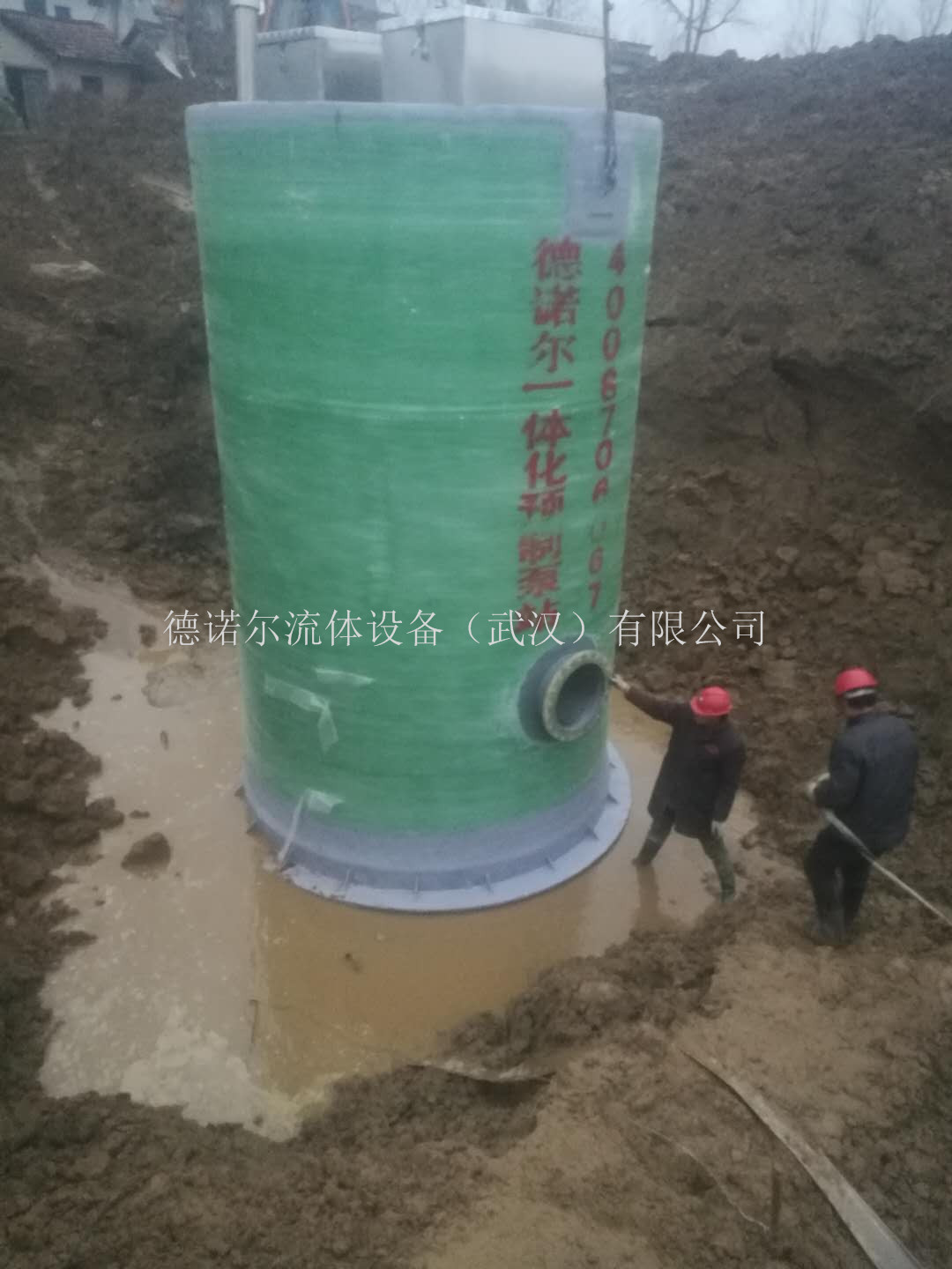 鐘祥舊口鎮一體化預制泵站安裝圖